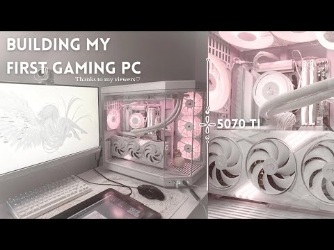 Building my first gaming PC ♡ 5070Ti