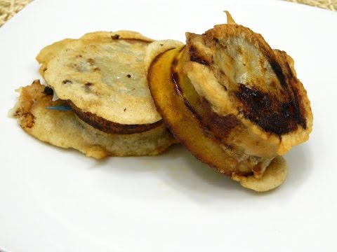 How to make Puerto Rican Piononos or Ripe Plantain stuffed Fritters