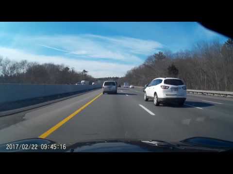 Minivan Engine blows on 95 128 South in Lexington Massachusetts
