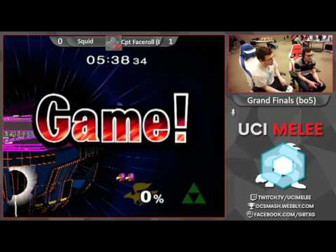 UCI Biweekly #32- Grand Finals - Squid(falco) vs CaptainFaceroll(sheik)