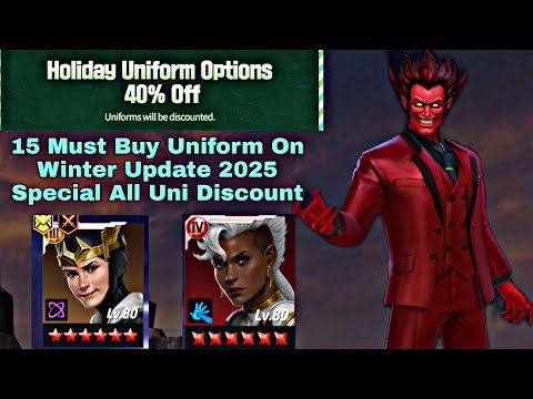 15 Must Buy Uniform On Winter Update 2025 Special All Uniform Discount - Marvel Future Fight