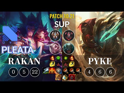DRX Pleata Rakan vs Pyke Sup - KR Patch 10.21