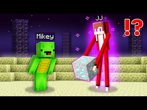 Why JJ and Mikey Became Enderman in Minecraft Challenge - Maizen JJ and Mikey