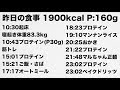 減量期1日の食事を紹介しながらコツや考え方などを簡潔に【5分】