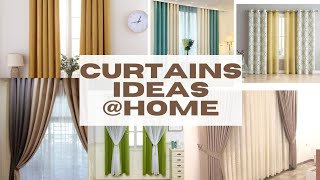 Home Curtains Ideas @Home | #home #homedecor #curtains
