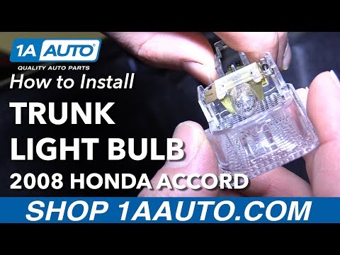 How to Replace Trunk Light Bulb 08-12 Honda Accord