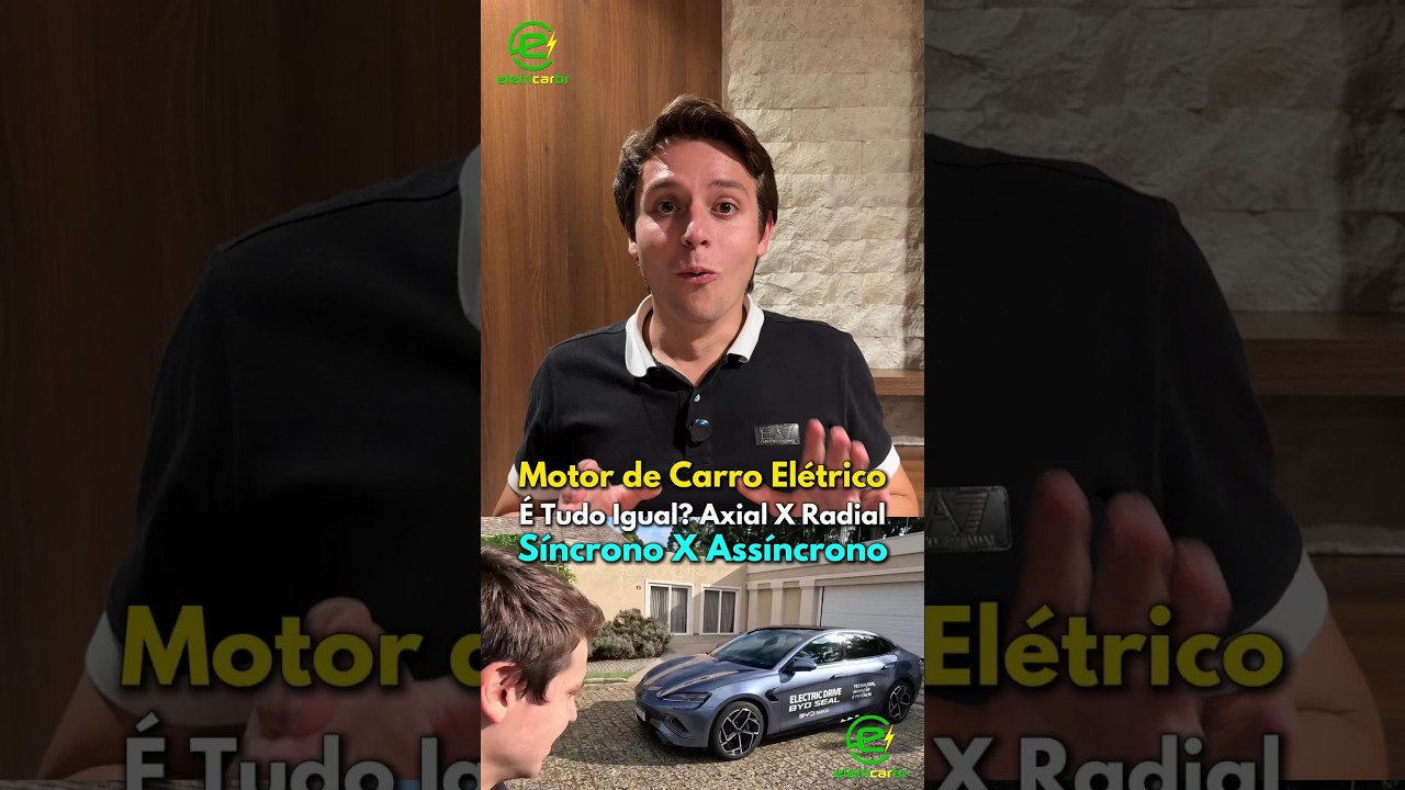 ⚡Motor de Carro Elétrico É Tudo Igual? Axial X Radial, Síncrono X Assíncrono⚡