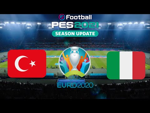 TURQUIA X ITÁLIA - EUROCOPA - 1ª RODADA 11/06/21 [PES 2021]
