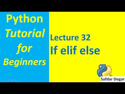 If Elif Else Statement in Python | Multiple If Else Statement | Python Tutorial for Beginners