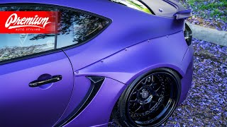 Purple Metallic Wrapped BRZ (Rally Backer WIDEBODY