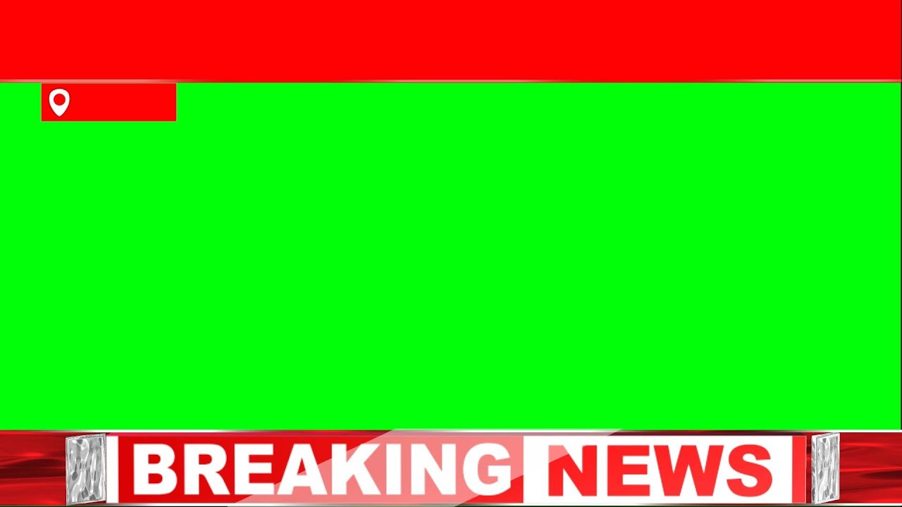 Green screen Breaking News Template | news background video