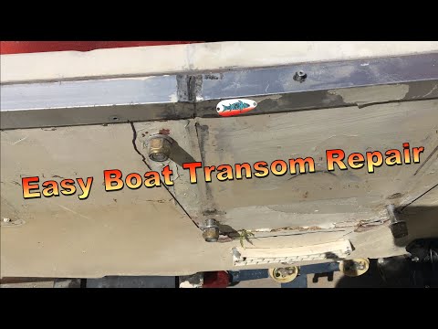 HOW TO REPAIR A SOFT TRANSOM - quick and easy fix