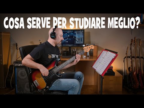 LEZIONI DI BASSO - POSTAZIONE STUDIO DEL BASSISTA