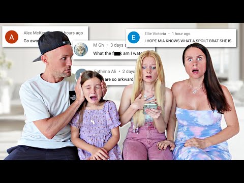 Reacting to HATE COMMENTS *rude* | Family Fizz