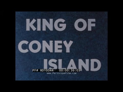 " KING OF CONEY ISLAND " 1953 NEW YORK CITY DOCUMENTARY FILM  CONEY ISLAND AMUSEMENT PARK  MD10044