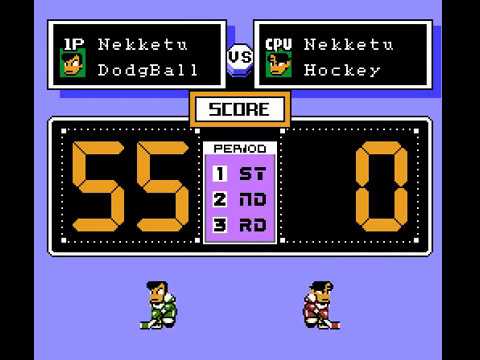 Ike Ike! Nekketsu Hockey-bu: Subete Koronde Dairantou (NES) full playthrough (English)