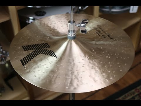 Zildjian 14" K Custom Dark Hi Hat Pair - Demo of Exact Cymbal - Top - 1062g - Bottom - 1183g