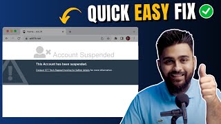2024 - Quickly Fix Suspended Account & Website