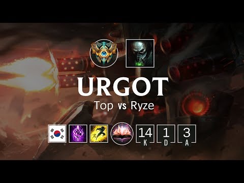 우르곳 Top vs 라이즈 - KR Challenger Patch 8.17
