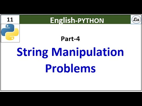 Part 4 Python Programming String Manipulation And Problems And Functions