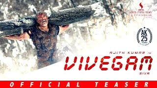 Vivegam - Official Teaser | Ajith Kumar, Vivek Oberoi, Kajal, Akshara | Vetri | Anirudh | Siva