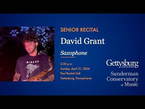 David Grant, Senior Recital