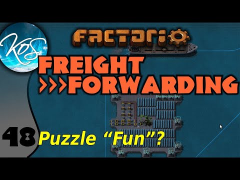 Factorio Freight Forwarding Mod 48 - SEAMOUNT PUZZLE? - Let's Play