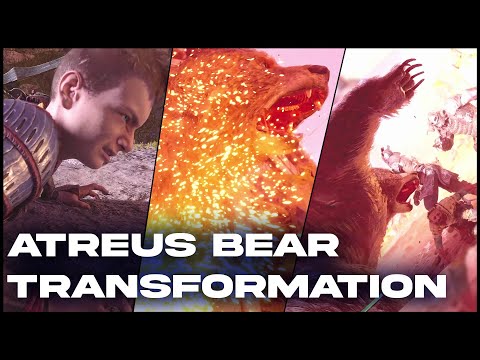 Atreus turns into Bear to Save Sindri | Atreus Bear Form
