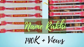 Handmade Name Rakhi| नाम वाली राखी| Handmade Rakhi|Pearl Name Bracelets|Swastik Rakhi in 10 mins