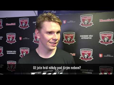 Henri Kiviaho po utkání Mountfield HK vs. Vienna Capitals 8:0