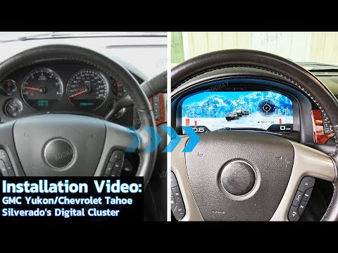 aoonav Installation Video for GMC Yukon/Chevrolet Tahoe Silverado 2007-2012 Digital Cluster