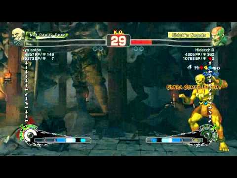 SSF4 AE Gouken (kyo anton) vs Dhalsim (Hidecchi0) Japanese Ranking Match