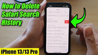 iPhone 13/13 Pro: How to Delete Safari Search History