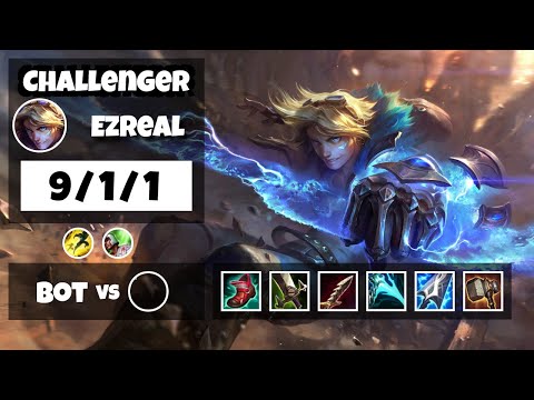 Ezreal Bot Lane 11.11 Challenger Gameplay Replay S11 (9/1/1) - BR