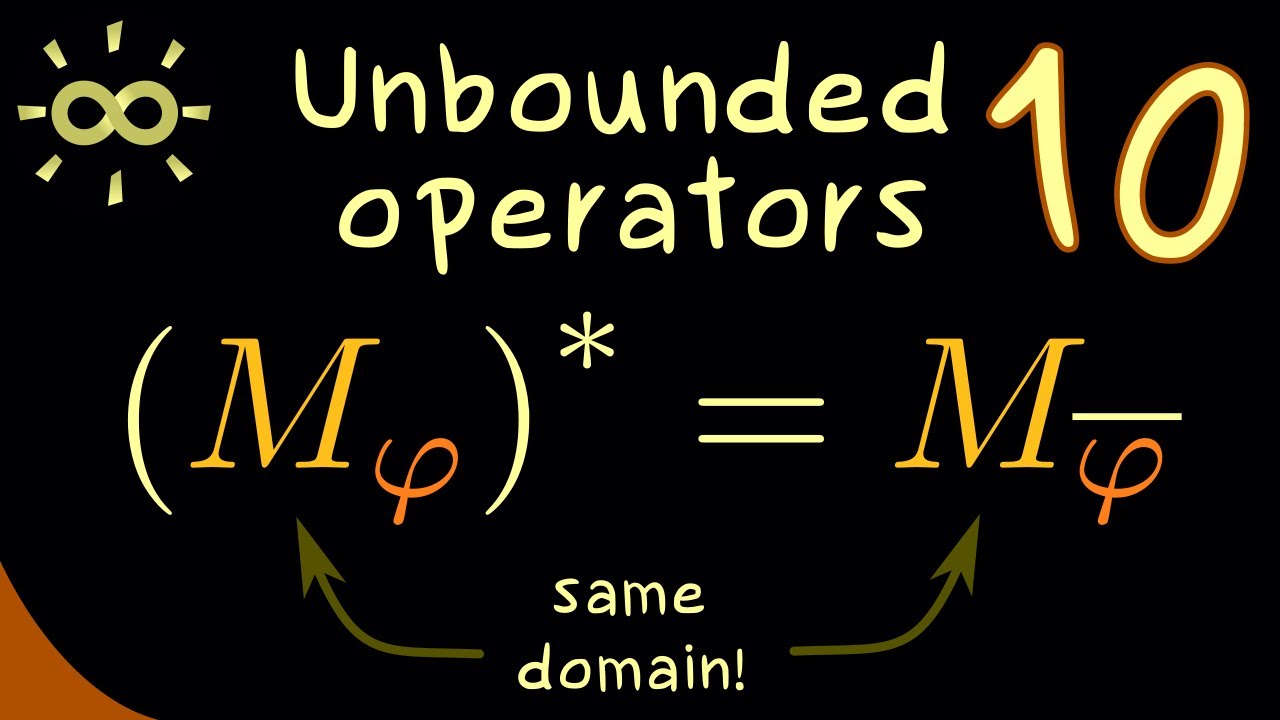 Unbounded Operators 10 | Adjoint of Multiplication Operator [dark version]