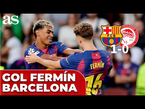 GOL DE FERMÍN LÓPEZ | FC BARCELONA 1 - OLYMPIACOS 0 | CHAMPIONS LEAGUE