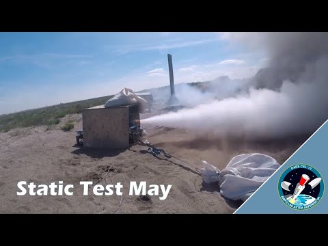 Static Test DX1-EE Solid Rocket Motor May 2019