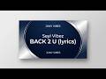 Seyi Vibez - BACK 2 U (Lyrics)