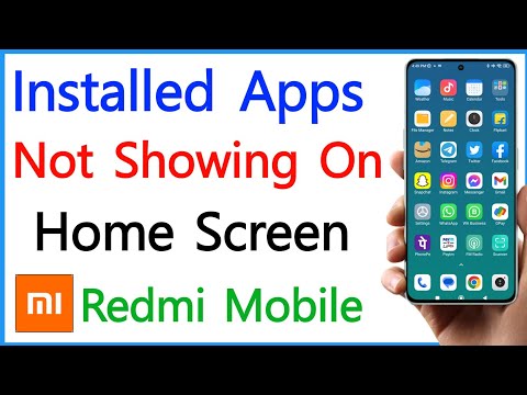 Installed Apps Not Showing On Home Screen Redmi | Apps Not Showing On Home Screen Mi