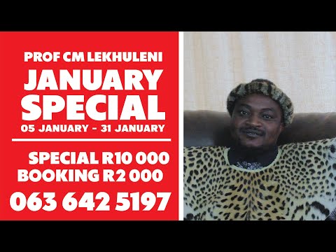 January Special - Prof CM Lekhuleni