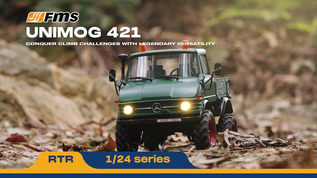 1:24 FCX24 Unimog 421 RTR RC Truck | Portal Axles | FMS