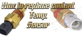 How to replace a coolant temperature sensor on a 94 Astro van