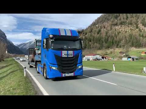 IVECO Magirus, mobiler Holzseilkran geht auf Reisen mit IVECO S Way - Teil 1