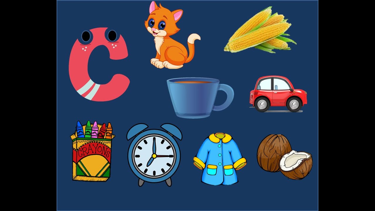 Putar video #kidsworld Alphabet C | Letter C | Objects beginning with letter C | Kids Education sekarang #kidsworld Alphabet C | Letter C | Objects beginning with letter C | Kids Education