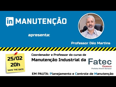 IN Manutenção com Fauzi Mendonça - Planejamento e Controle de Manutenção (PCM)