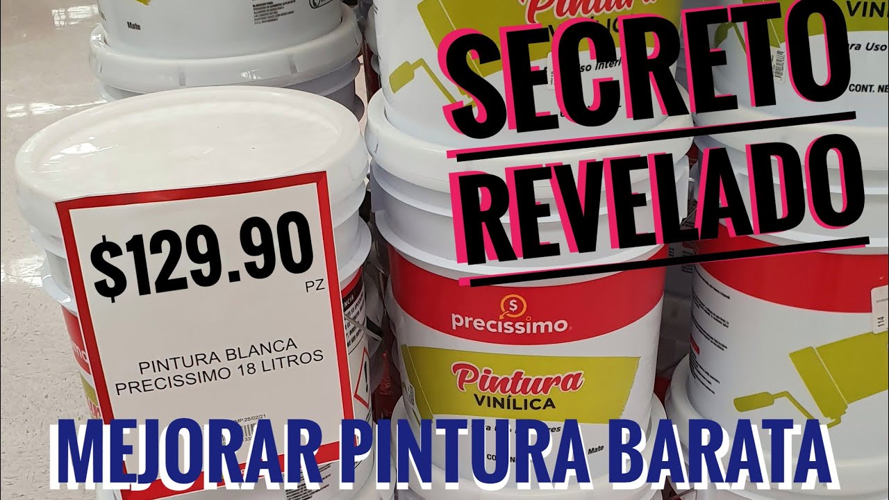 PINTURA BARATA - Mejor video, mas económico. Receta secreta de los pintores revelado finalmente