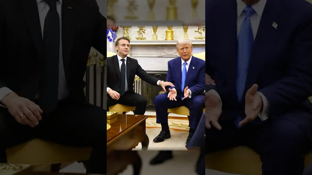 France's Macron Corrects Trump on Europe's Aid to Ukraine