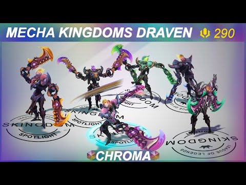 Mecha Kingdoms Draven Chromas Preview | SKingdom - League of Legends