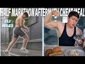 Massive Cheat Meal After Running A Half Marathon | Donut, Cinnamon Roll, Cereal + More