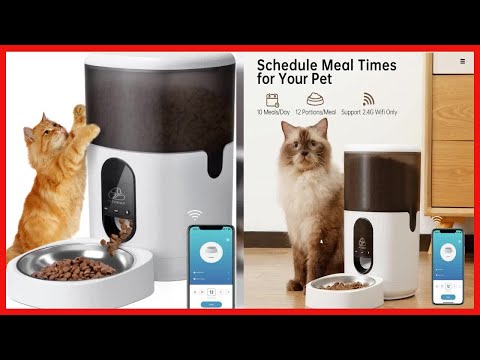 PETODAY Automatic Cat Feeder with APP Control, WiFi Enabled 4L & 6L Auto Dog Feeder